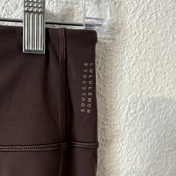 Lululemon To The Beat Tight 24" *lululemon X SoulCycle Purple Taupe Size 8 - Picture 5 of 10